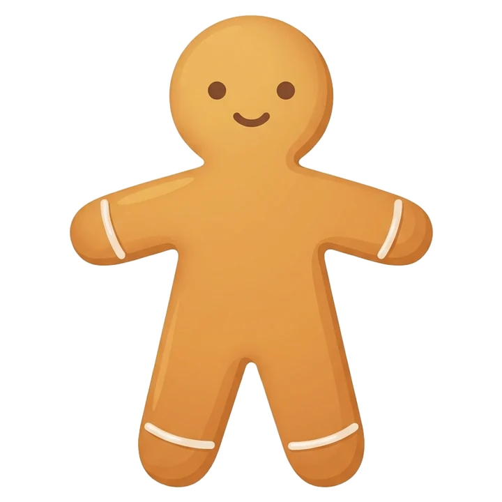 Ilustración de una galleta de jengibre